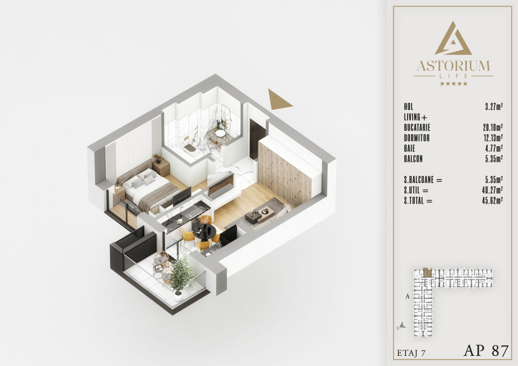 Titan Pallady 2 Camere studio Astorium exclusiv blocul A predare 2025